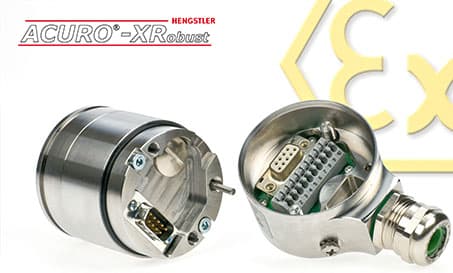 Los encoders Hengstler garantizan un posicionamiento seguro a prueba de explosiones en zonas peligrosas.