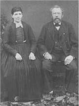 El fundador de la empresa, Johannes Hengstler (el mayor) con su esposa Anna Hauser